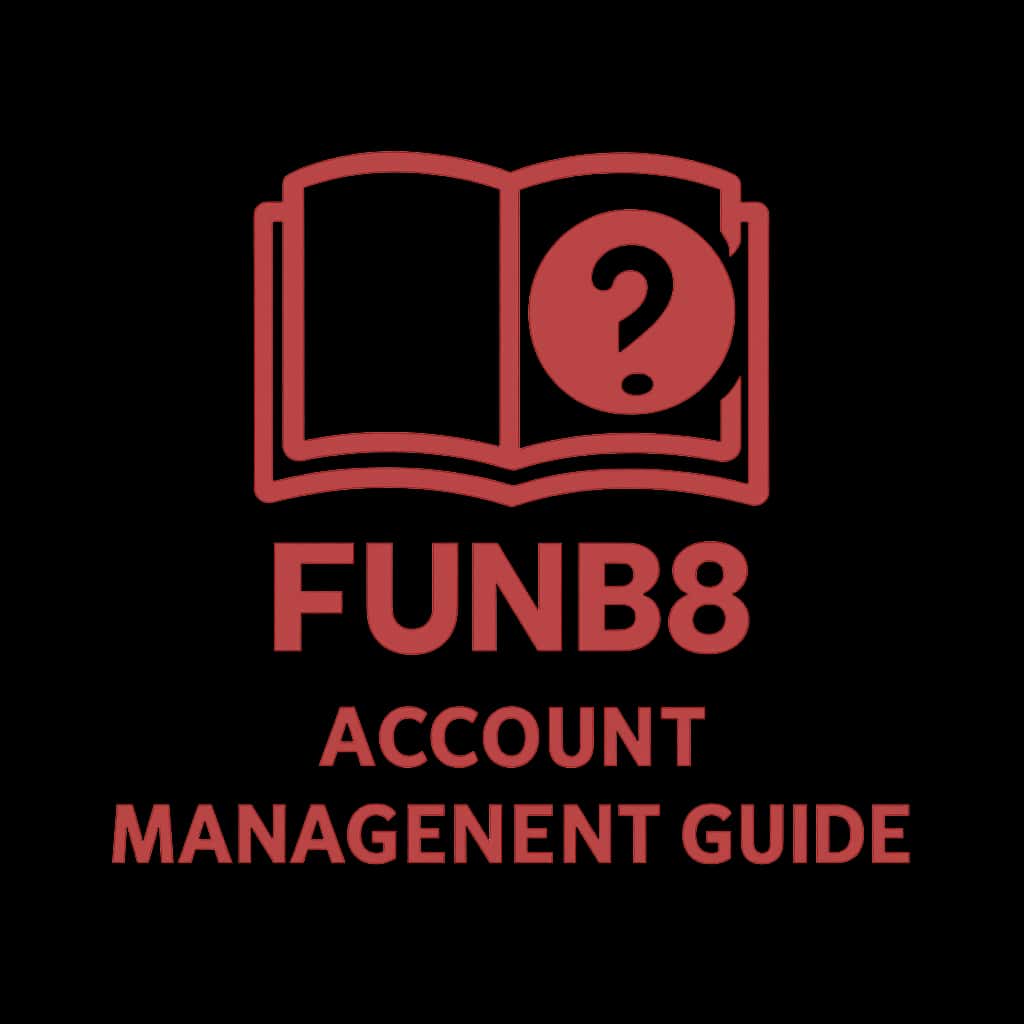 A professional badge design for the Fun88 Account Management Guide.