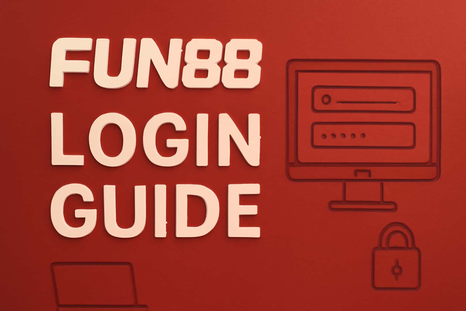 A professional representation of the Fun88 Login Guide in a high-tech design.