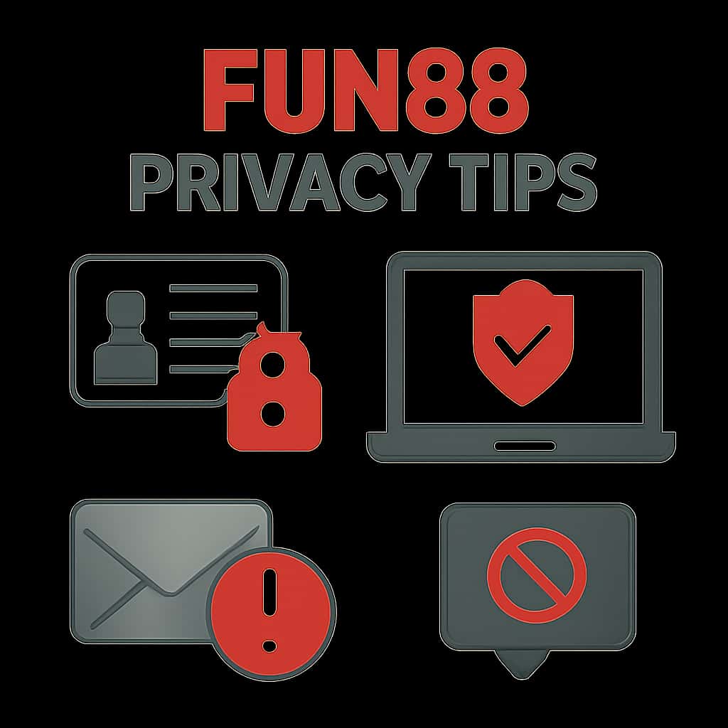 An educational diagram illustrating privacy protection strategies for Fun88 users.