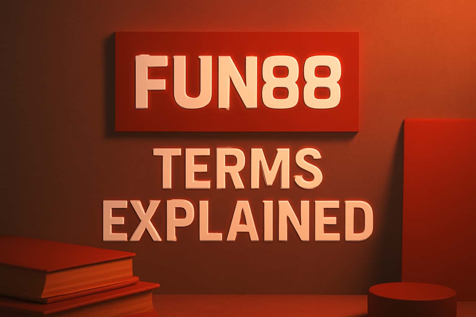 An informative visual representation of Fun88 Terms Explained.