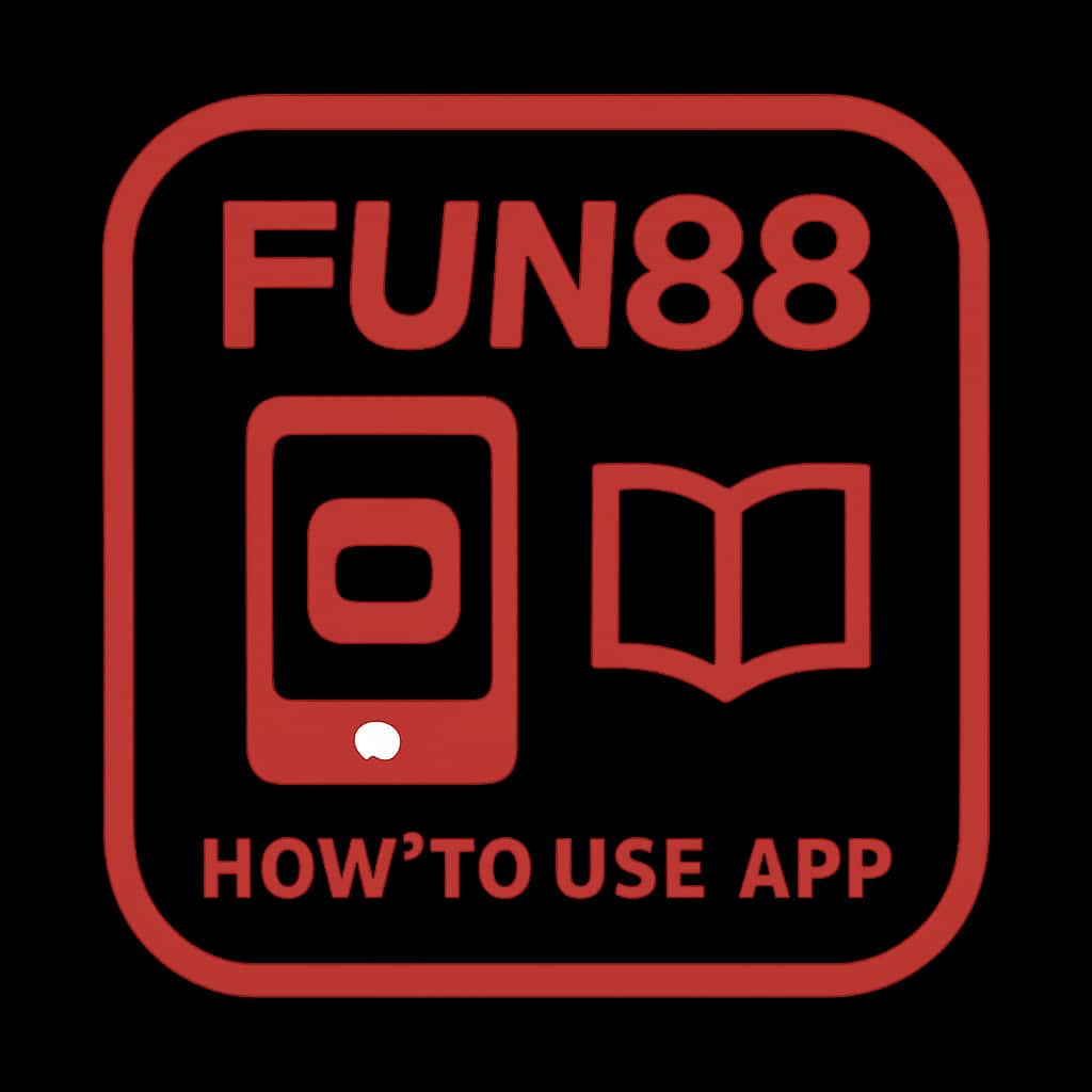 An icon representing guidance for using the Fun88 app.