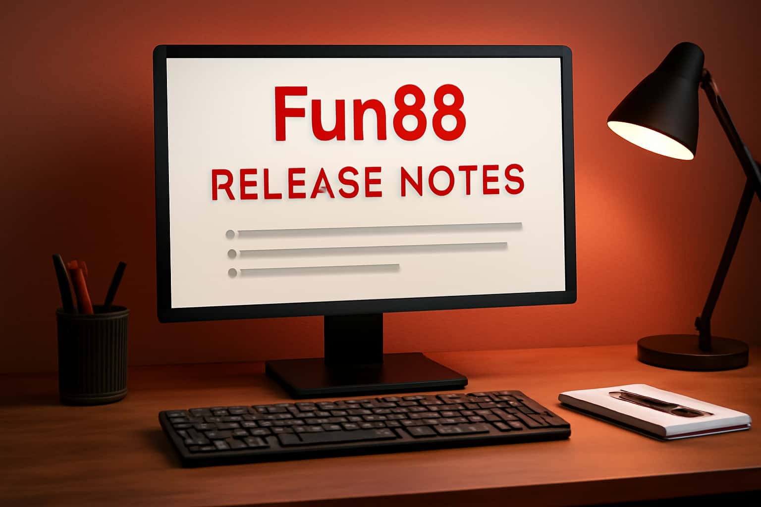 Informational representation of Fun88 Release Notes highlighting the latest updates.