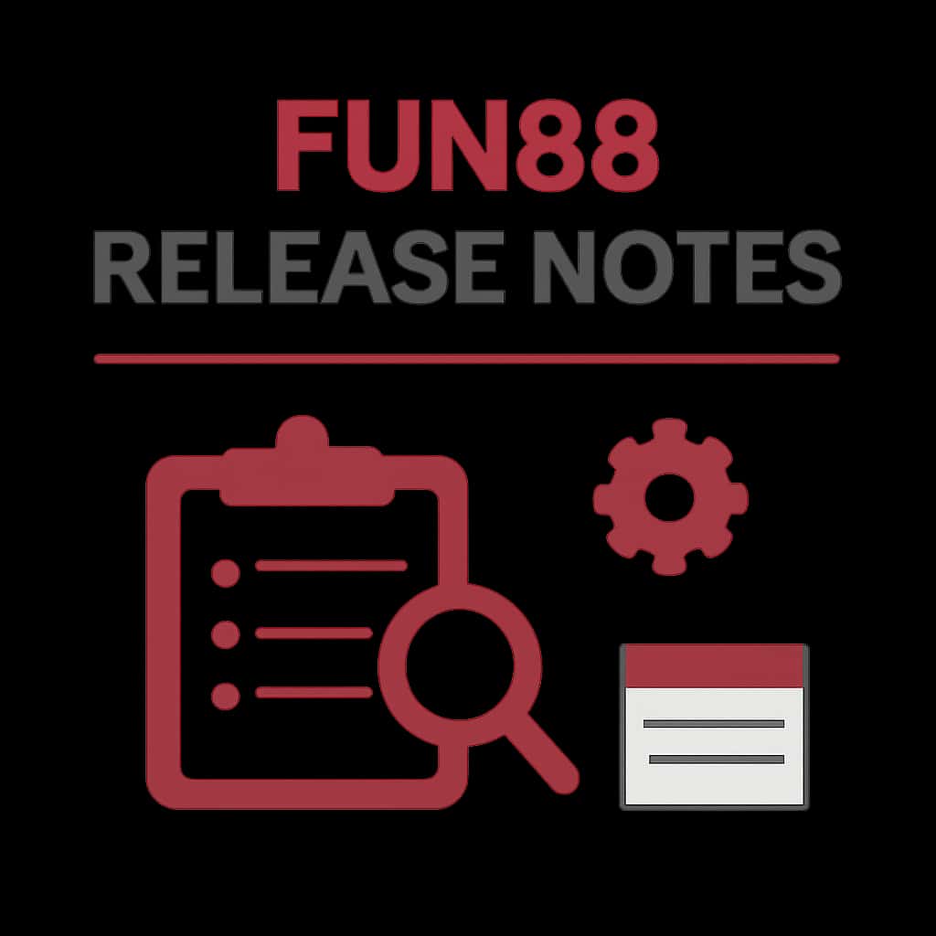 Illustration explaining the features of Fun88 Release Notes.