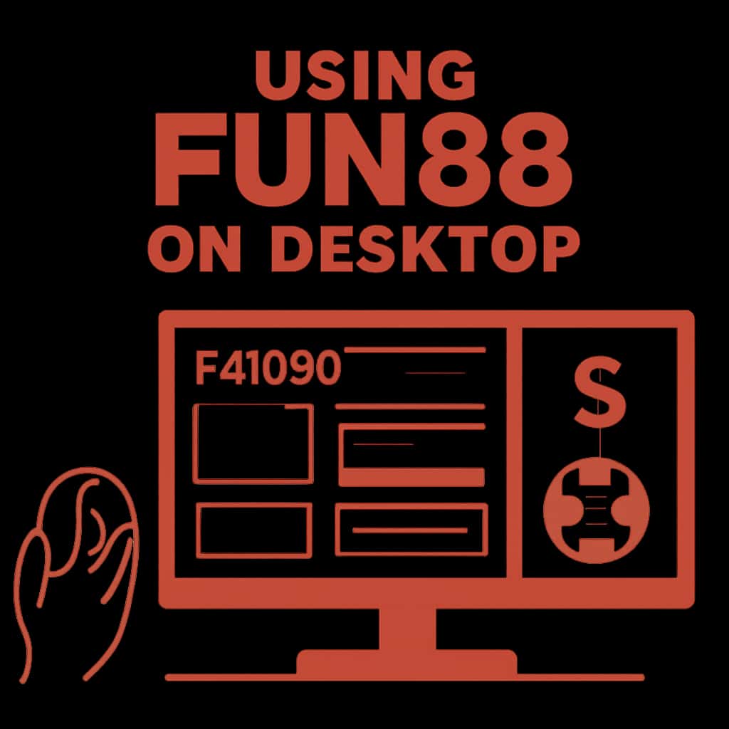 Diagram illustrating features of Fun88 on desktop.